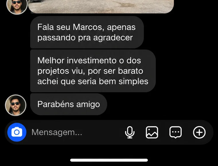 Depoimento de cliente