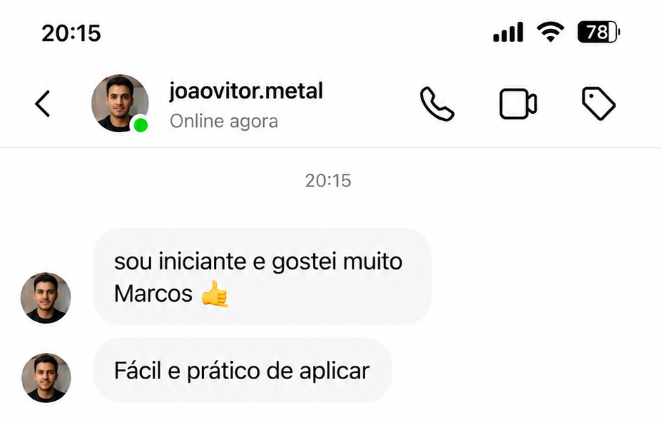 Depoimento de cliente