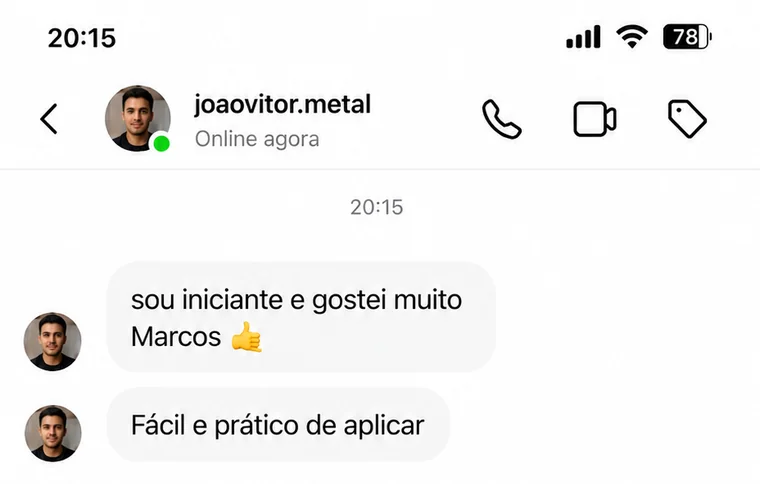 Depoimento de cliente