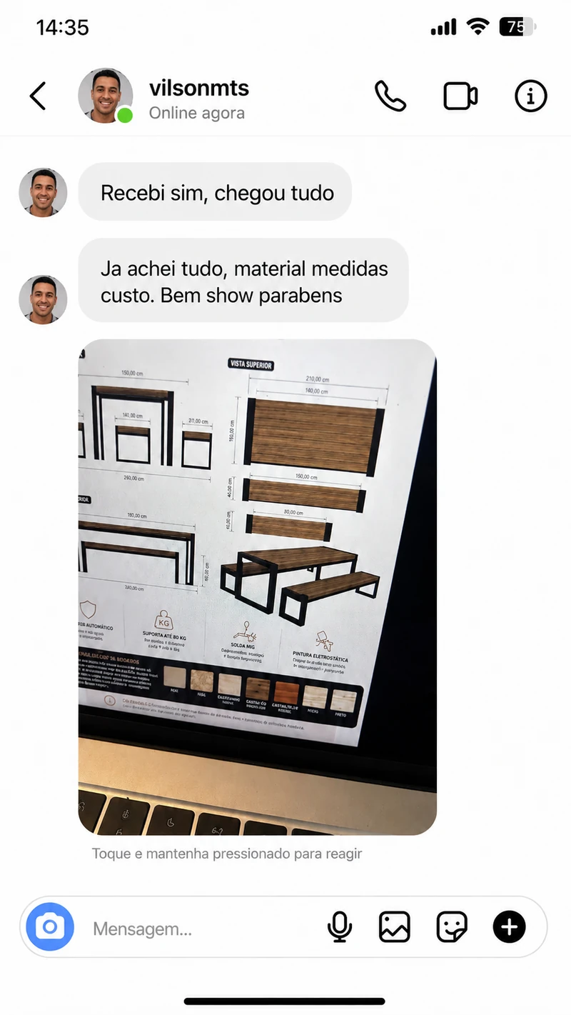 Depoimento de cliente