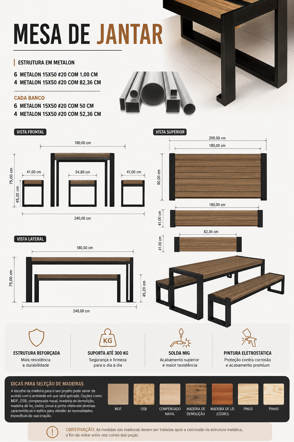 Projeto detalhado - cama metálica com cabeceira