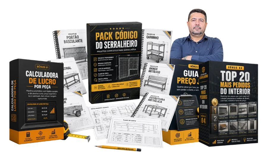 Tudo o que você recebe: pack principal, projetos, bônus e Marcos Bezerra